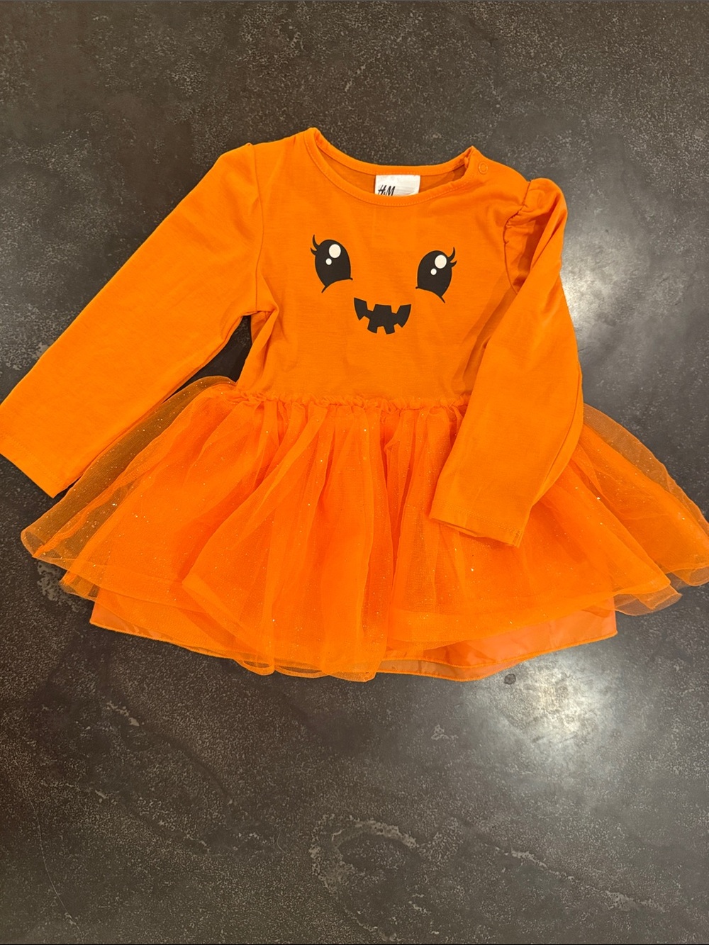 H&M Orange Pumpkin Tulle Dress